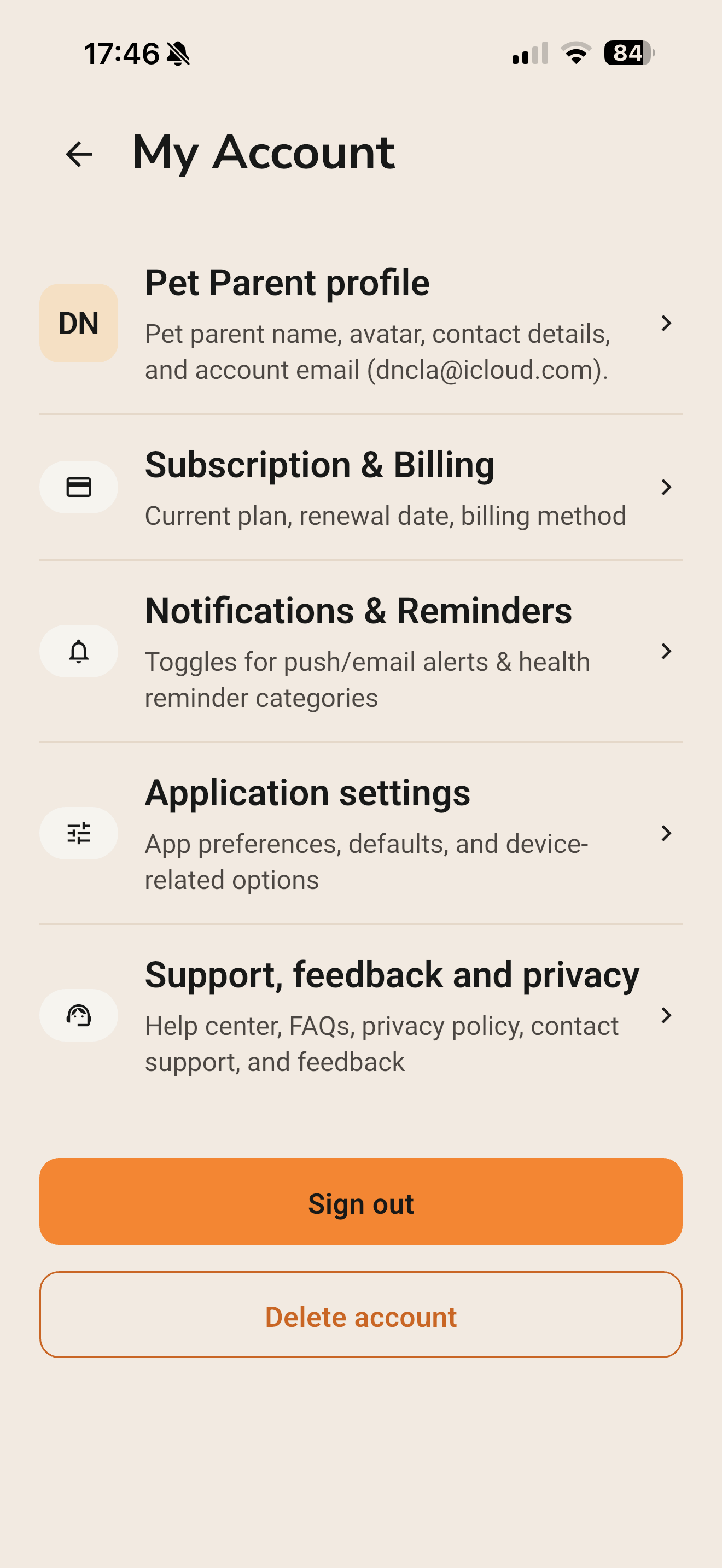 App screen 7